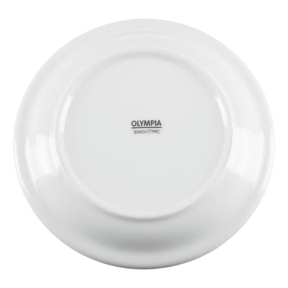 Olympia Whiteware Narrow Rimmed Plate - 150mm (12 Pack) (150(Ø)mm. Pack quantity: 12) • PAS-CB486