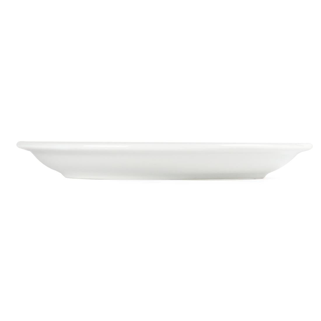 Olympia Whiteware Narrow Rimmed Plates 180mm (12 Pack) (Pack of 12) • PAS-CB487