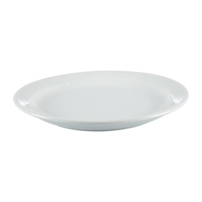Olympia Whiteware Narrow Rimmed Plates 180mm (12 Pack) (Pack of 12) • PAS-CB487