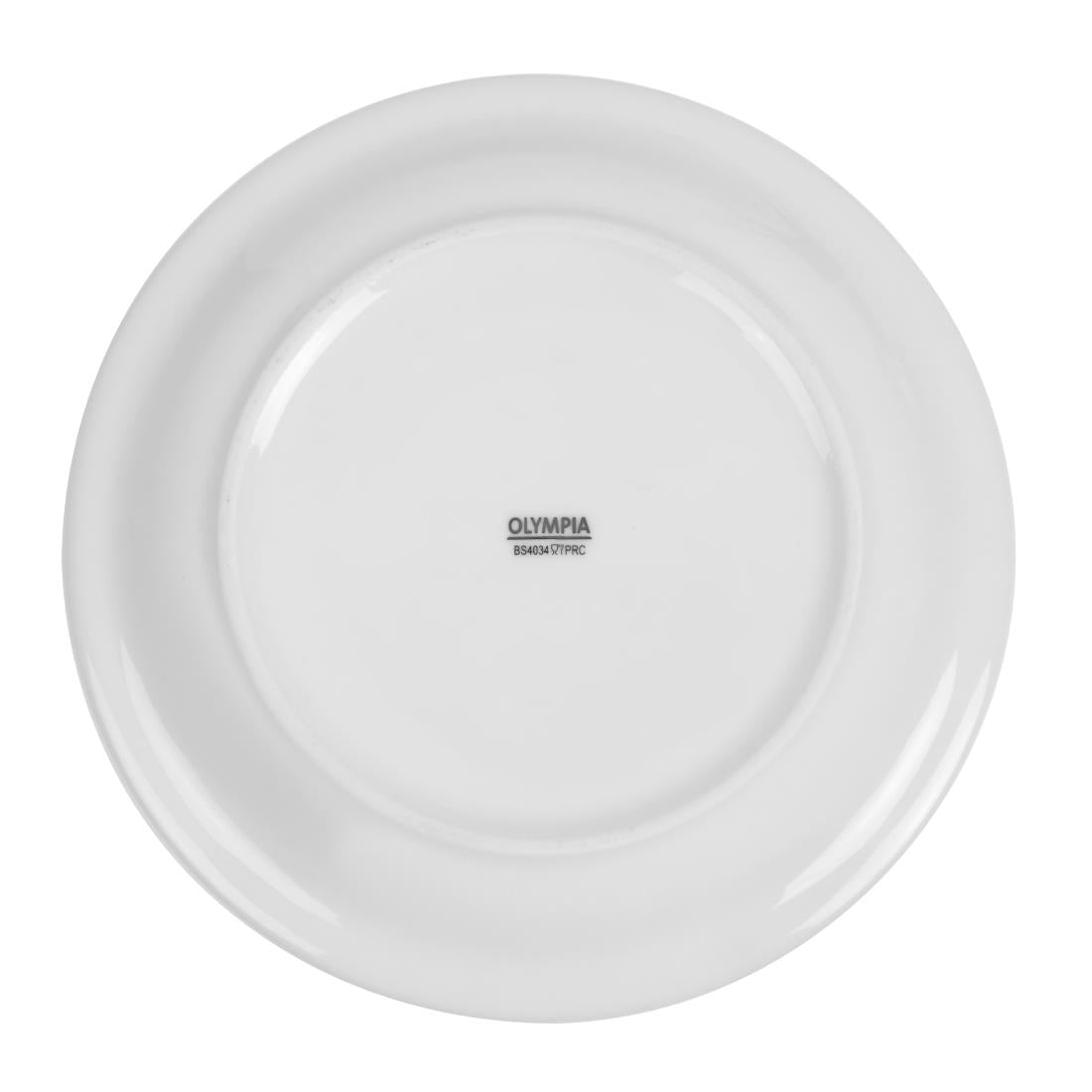 Olympia Whiteware Narrow Rimmed Plate - 200mm (12 Pack) (200(Ø)mm. Pack quantity: 12) • PAS-CB488