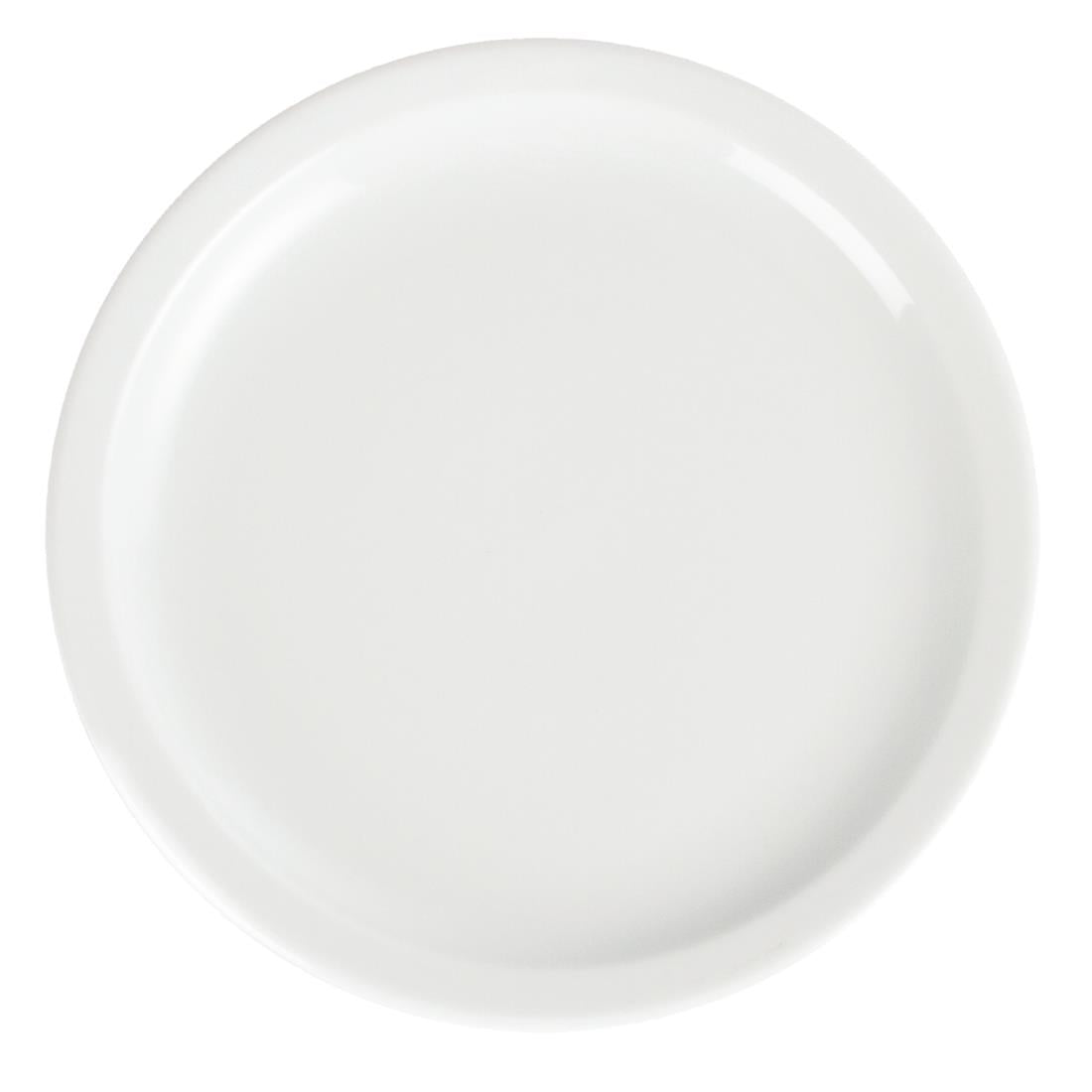 Olympia Whiteware Narrow Rimmed Plate - 230mm (12 Pack) (230(Ø)mm. Pack quantity: 12) • PAS-CB489