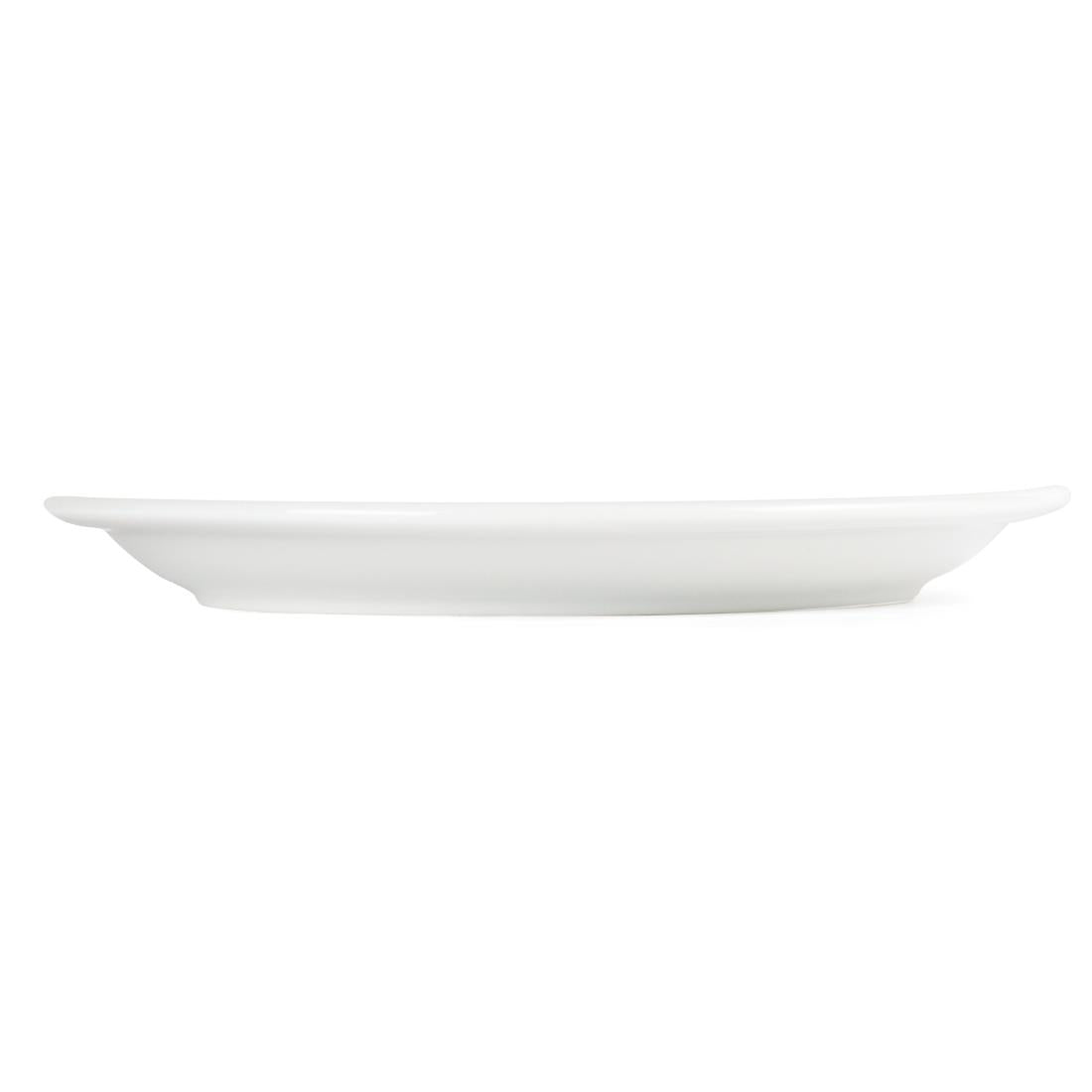Olympia Whiteware Narrow Rimmed Plates 230mm (12 Pack) (Pack of 12) • PAS-CB489