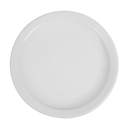 Olympia Whiteware Narrow Rimmed Plate - 250mm (12 Pack) (250(Ø)mm. Pack quantity: 12) • PAS-CB490
