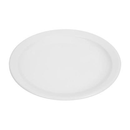 Olympia Whiteware Narrow Rimmed Plate - 250mm (12 Pack) (250(Ø)mm. Pack quantity: 12) • PAS-CB490