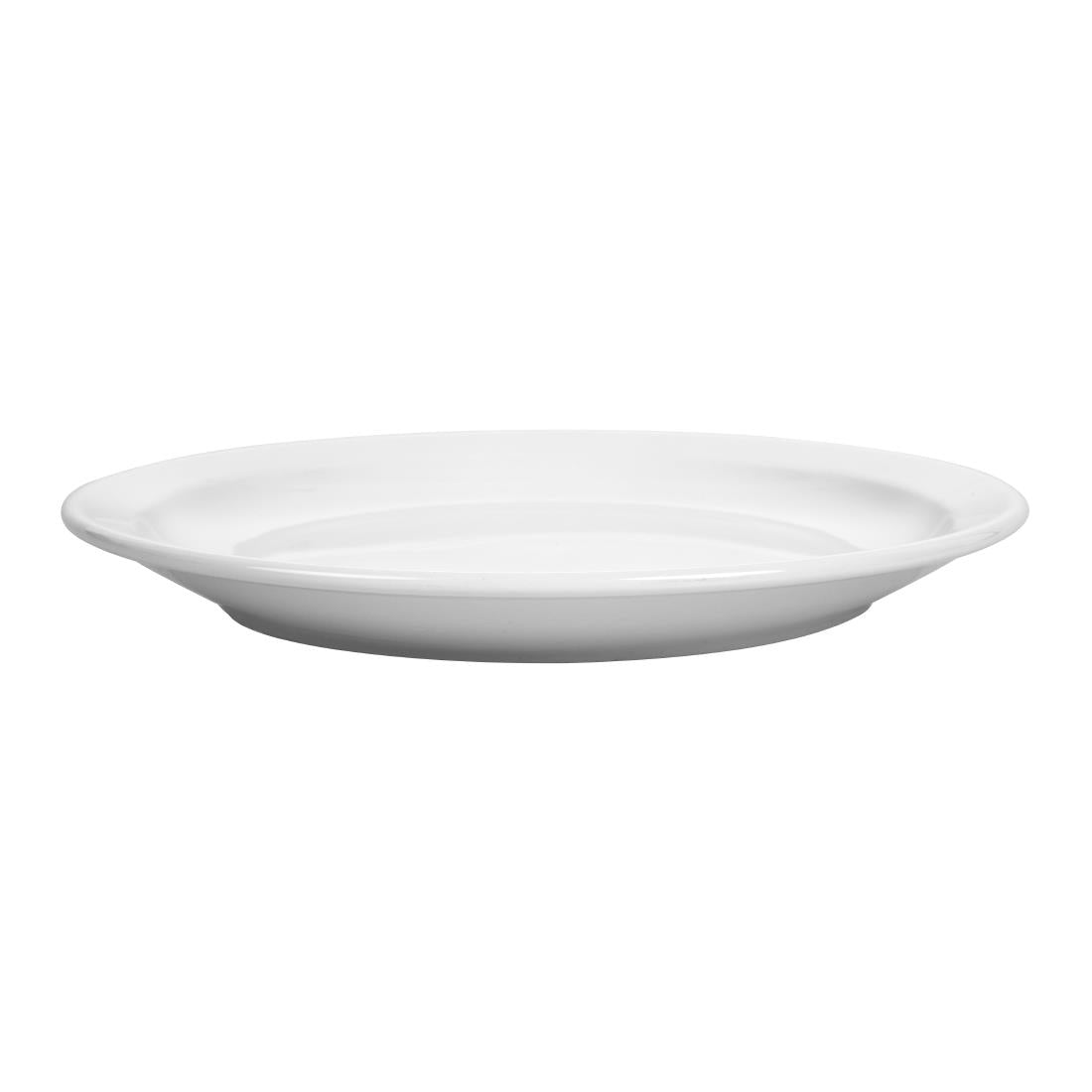 Olympia Whiteware Narrow Rimmed Plates 250mm (12 Pack) (Pack of 12) • PAS-CB490