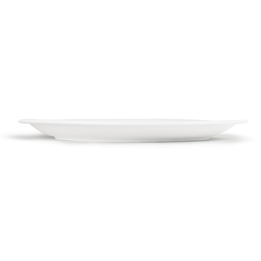 Olympia Whiteware Narrow Rimmed Plate - 280mm (6 Pack) (280(Ø)mm. Pack quantity: 6) • PAS-CB491