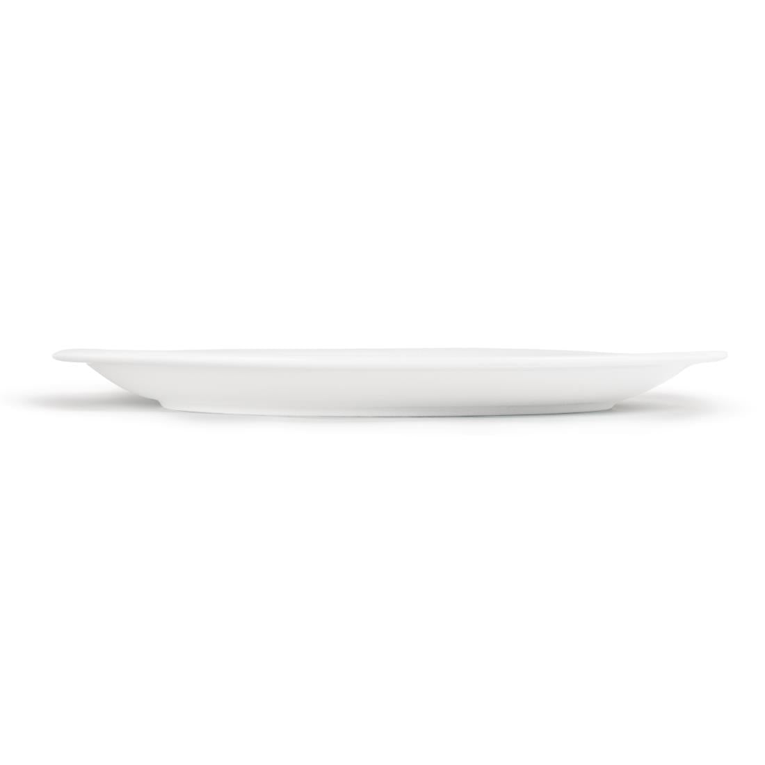 Olympia Whiteware Narrow Rimmed Plates 280mm (6 Pack) (Pack of 6) • PAS-CB491