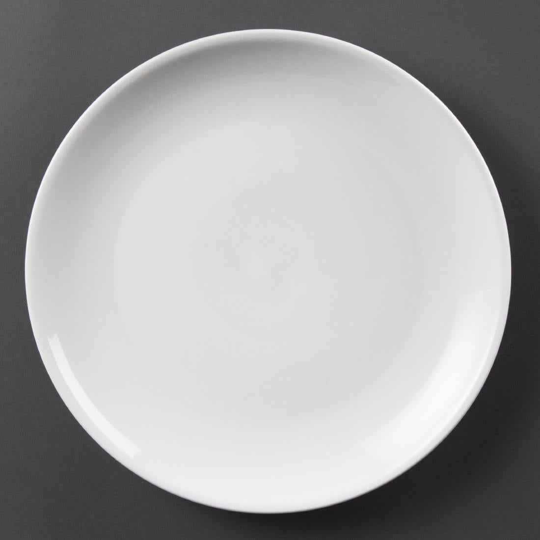 Olympia Whiteware Coupe Plate - 280mm (6 Pack) (280(Ø)mm/ 11". White. Pack quantity: 6.) • PAS-CB492