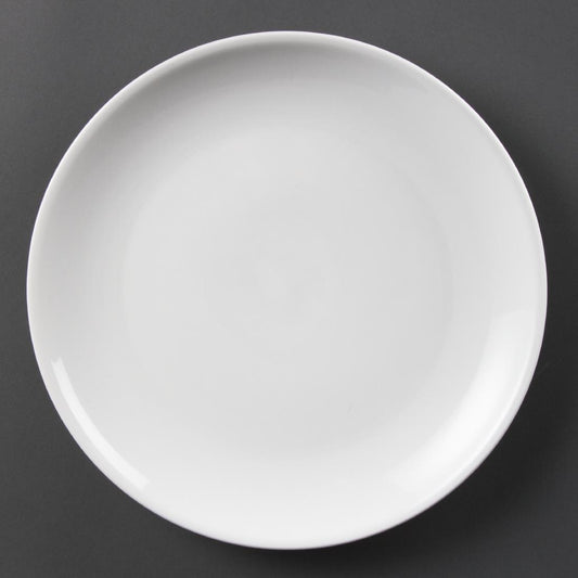 Olympia Whiteware Coupe Plate - 280mm (6 Pack) (280(Ø)mm/ 11". White. Pack quantity: 6.) • PAS-CB492