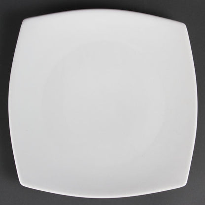 Olympia Whiteware Rounded Square Plates 270mm (6 Pack) (Pack of 6) • PAS-CB493