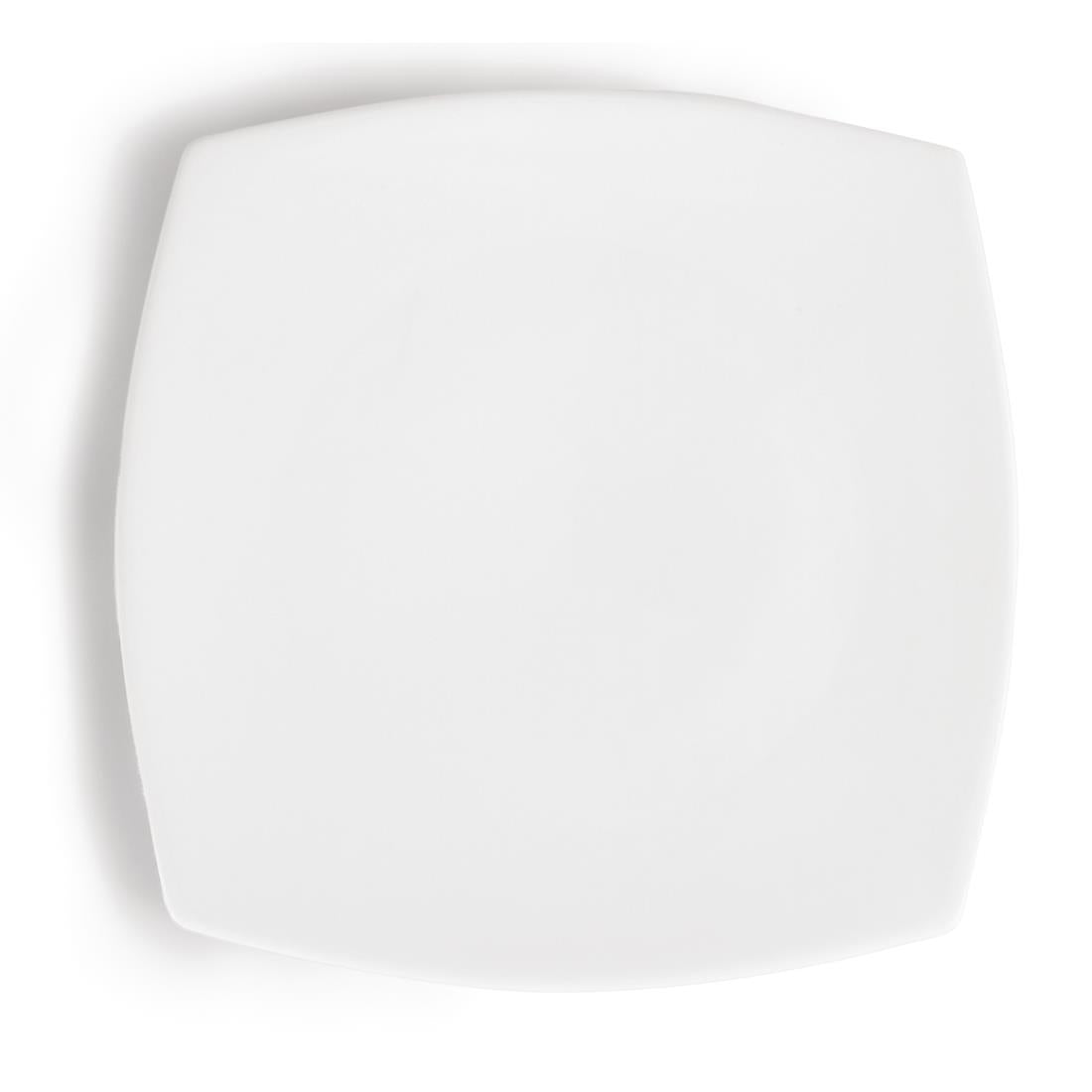 Olympia Whiteware Rounded Square Plates 270mm (6 Pack) (Pack of 6) • PAS-CB493