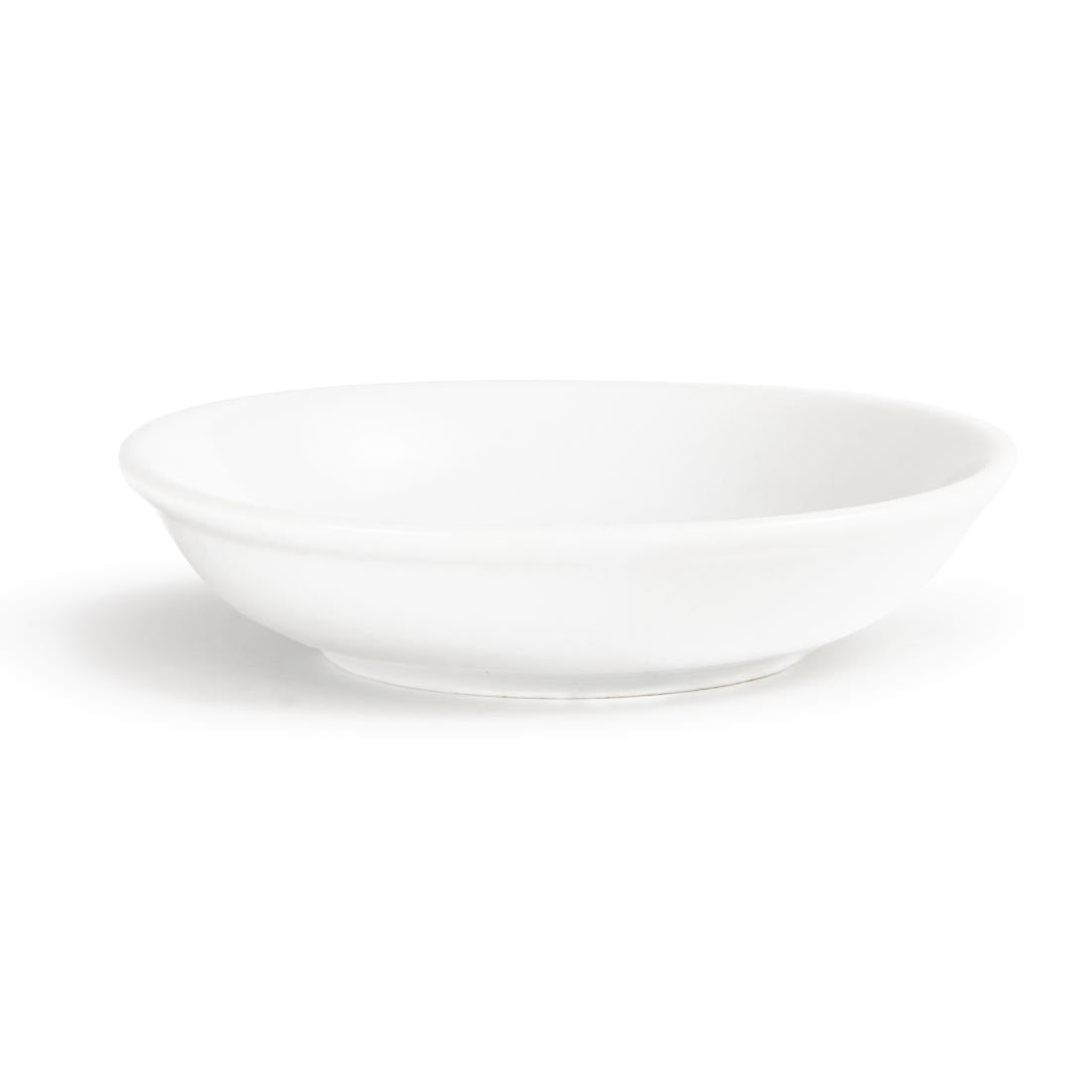 Olympia Whiteware Soy Dishes 100mm (12 Pack) (Pack of 12) • PAS-CB494