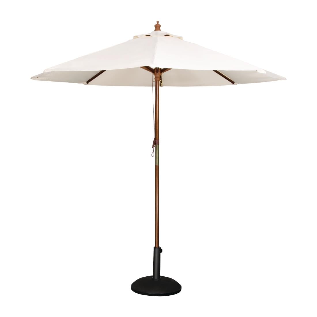 Bolero Round Outdoor Umbrella 2.5m Diameter Cream • PAS-CB513