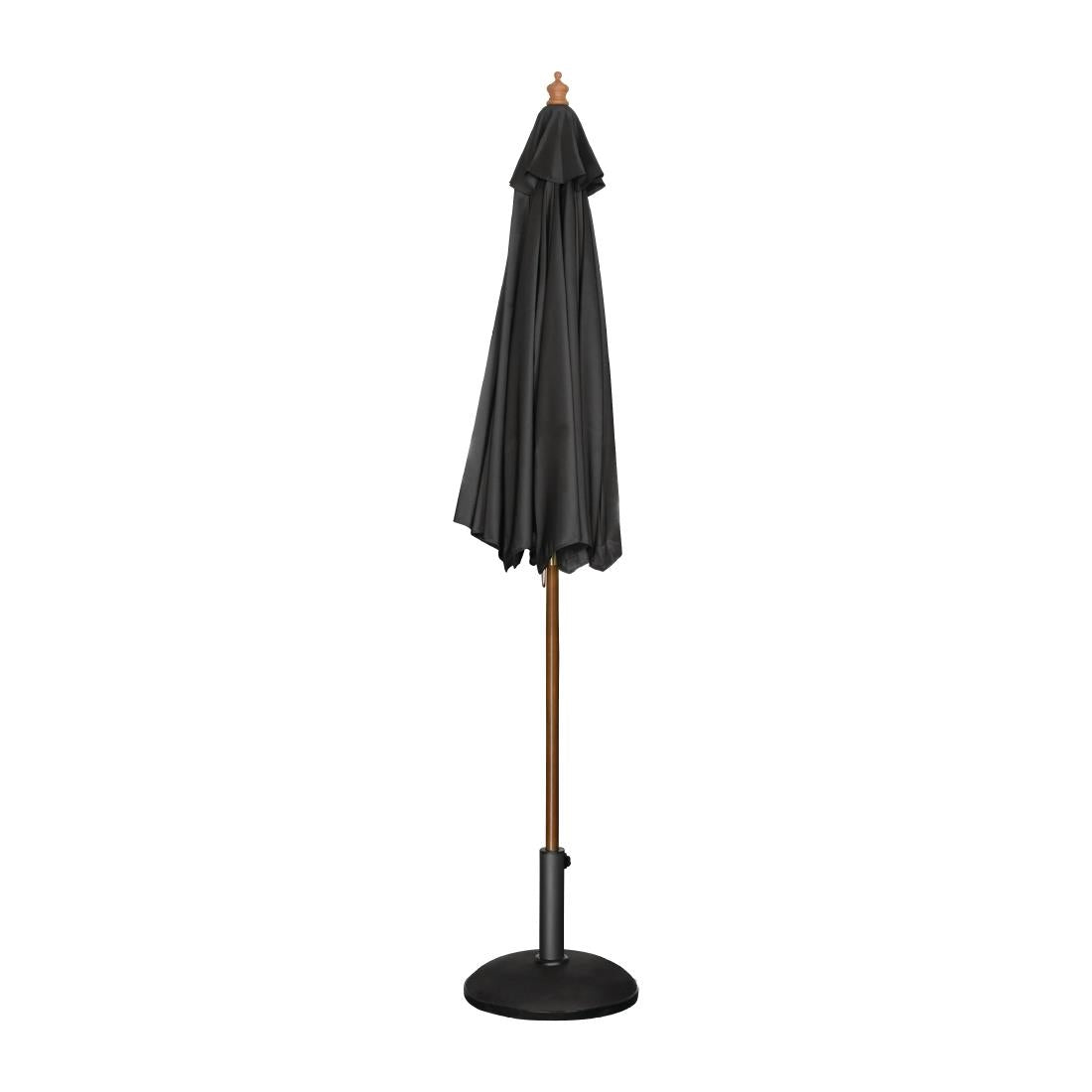 Bolero Round Outdoor Umbrella 3m Diameter Black • PAS-CB517