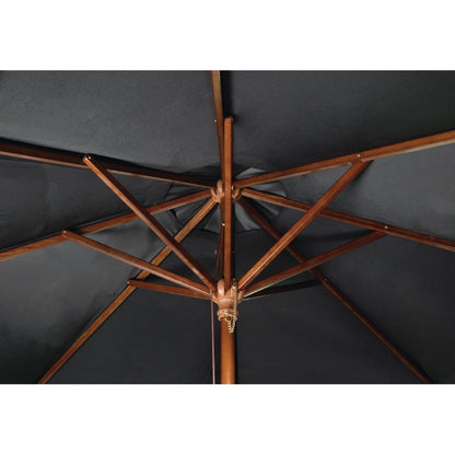 Bolero Round Outdoor Umbrella 3m Diameter Black • PAS-CB517