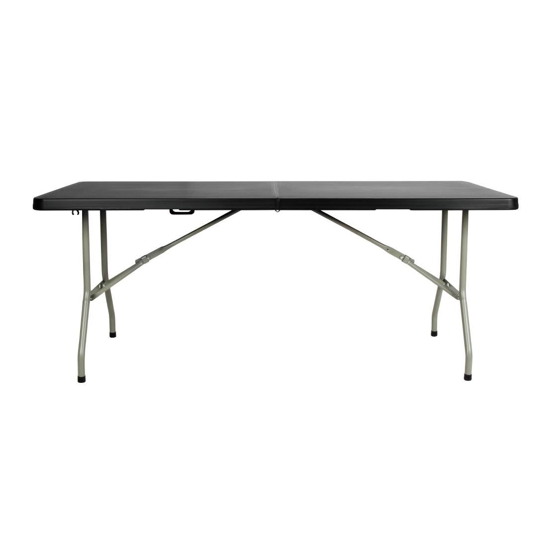 Bolero Centre Folding Utility Table 6ft Black • PAS-CB518