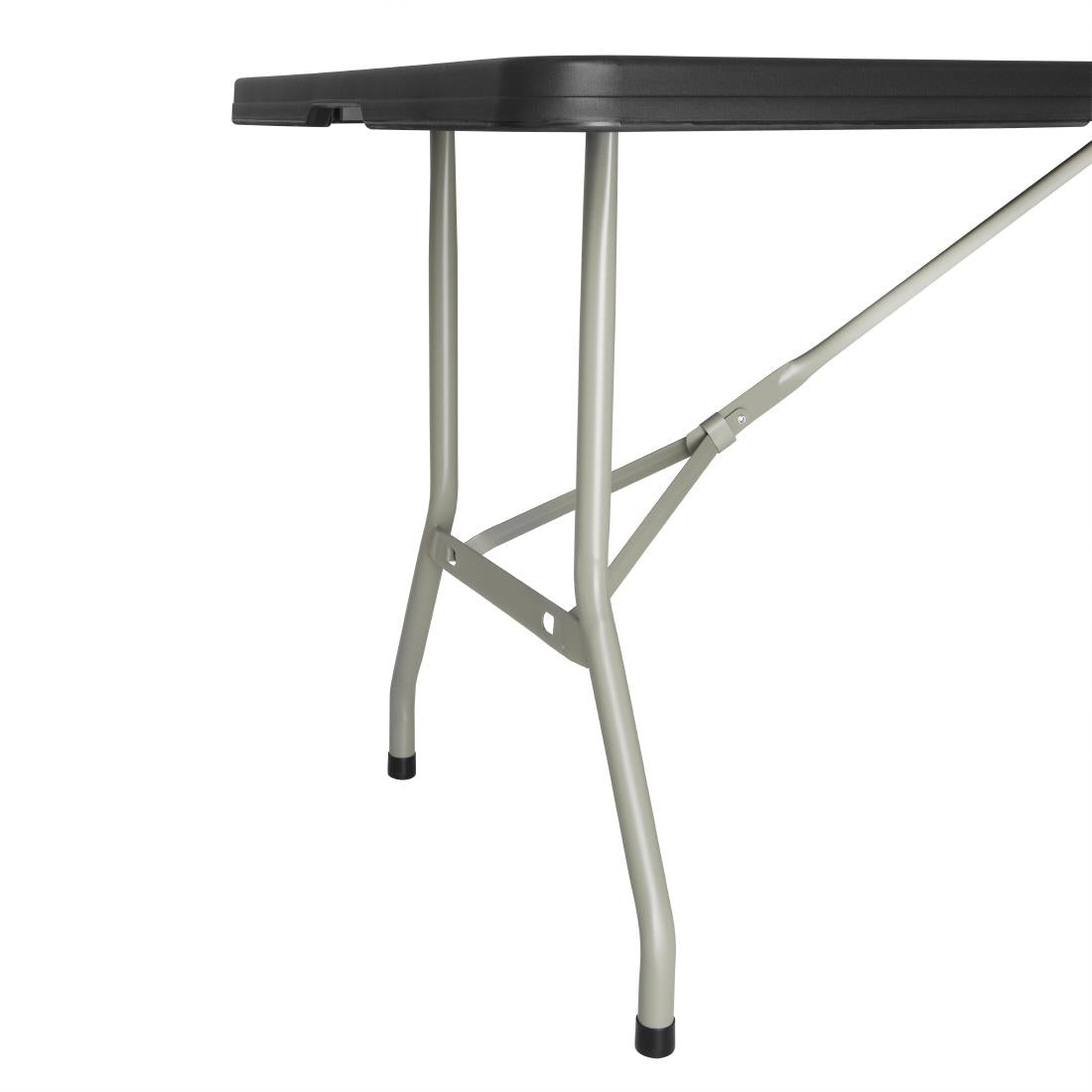 Bolero Centre Folding Utility Table 1.8m Black • PAS-CB518