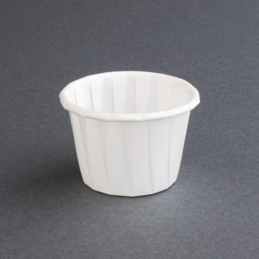 Fiesta Recyclable Paper Sauce Pots (Sizes: 28ml - 112ml | 1oz - 4oz. Pack Quantity: 250) • PAS-P_CX080