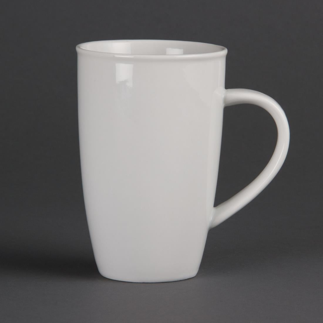 Olympia Whiteware Latte Mugs 400ml (6 Pack) (Pack of 6) • PAS-CB700