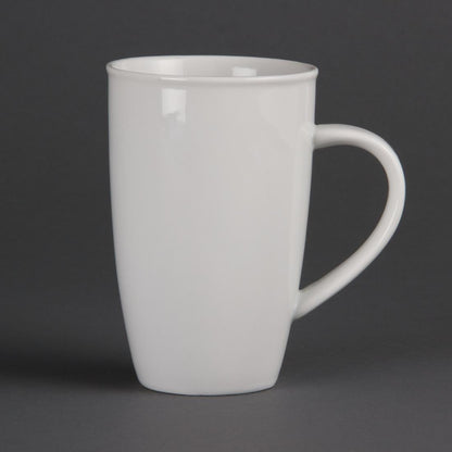 Olympia Whiteware Latte Mugs 400ml (6 Pack) (Pack of 6) • PAS-CB700