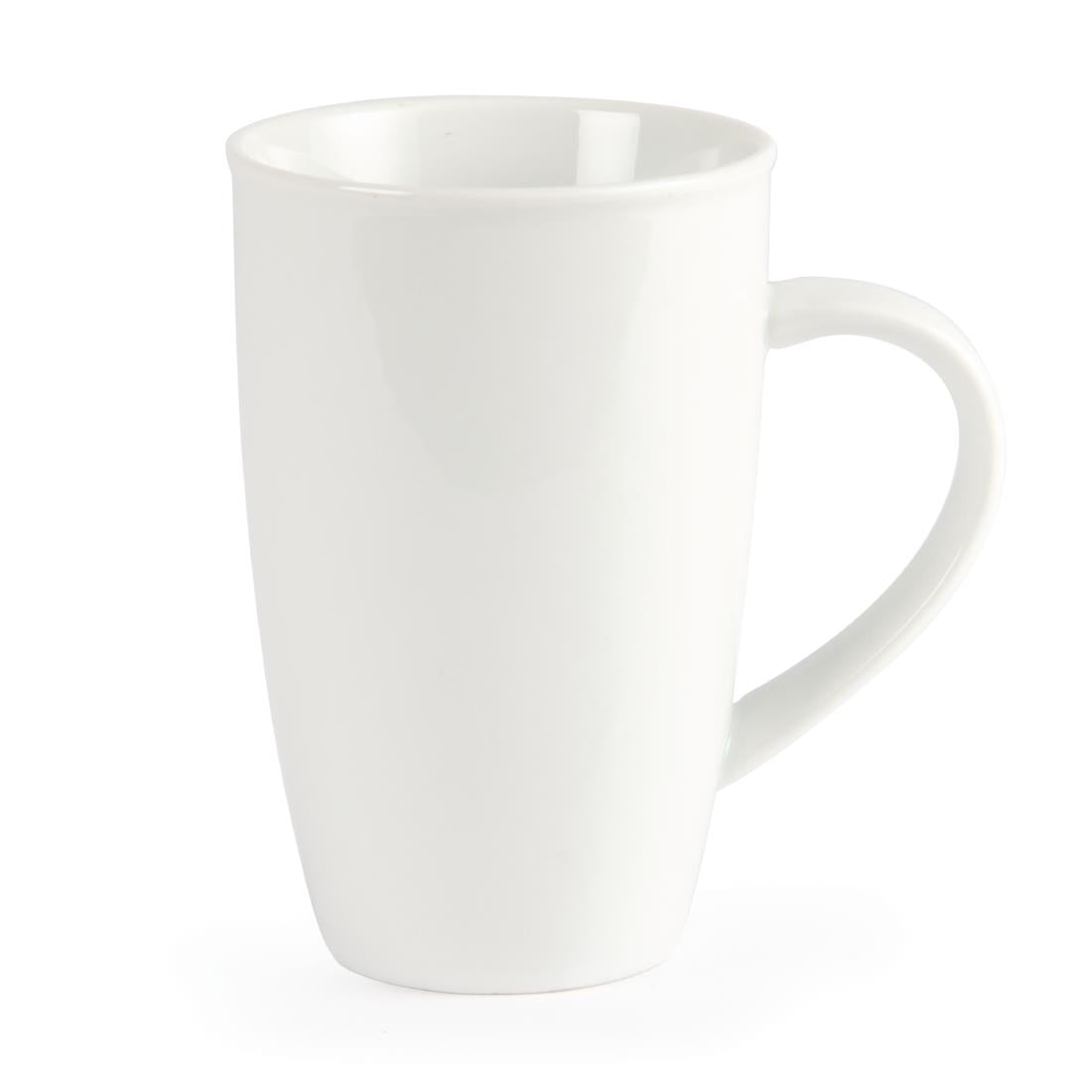 Olympia Whiteware Latte Mugs 400ml (6 Pack) (Pack of 6) • PAS-CB700