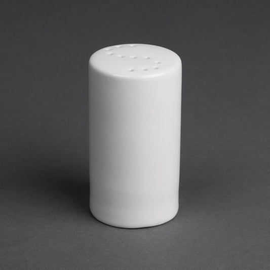 Olympia Whiteware Salt Shaker - 80mm (12 Pack) (Size: 80mm / 3¼" | White | Pack Quantity: 12) • PAS-CB702