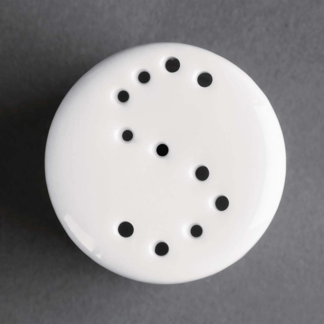 Olympia Whiteware Salt Shakers 80mm (12 Pack) (Pack of 12) • PAS-CB702