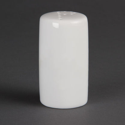 Olympia Whiteware Pepper Shakers 80mm (12 Pack) (Pack of 12) • PAS-CB703