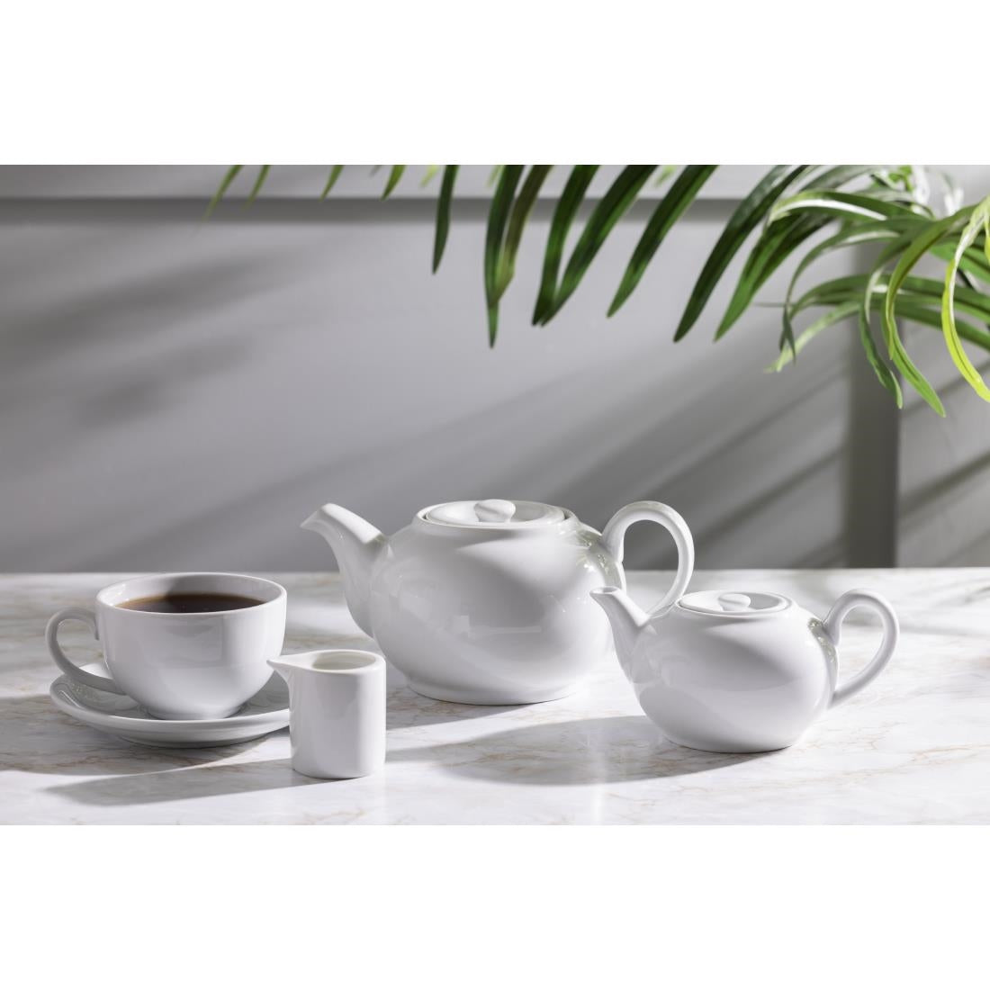 Olympia Whiteware Teapots 426ml (4 Pack) (Pack of 4) • PAS-CB473