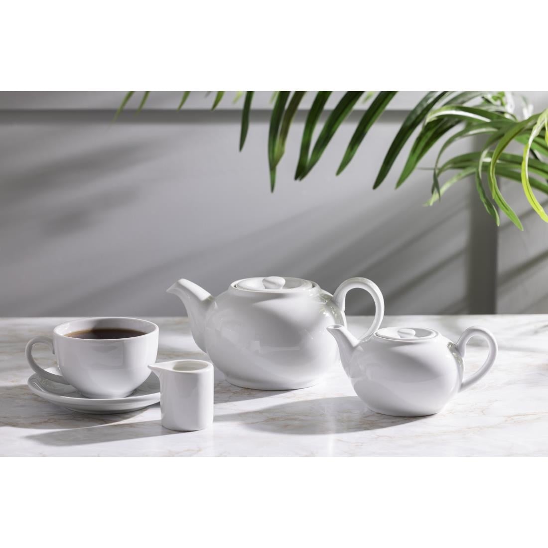 Olympia Whiteware Teapots 852ml (4 Pack) (Pack of 4) • PAS-CB474