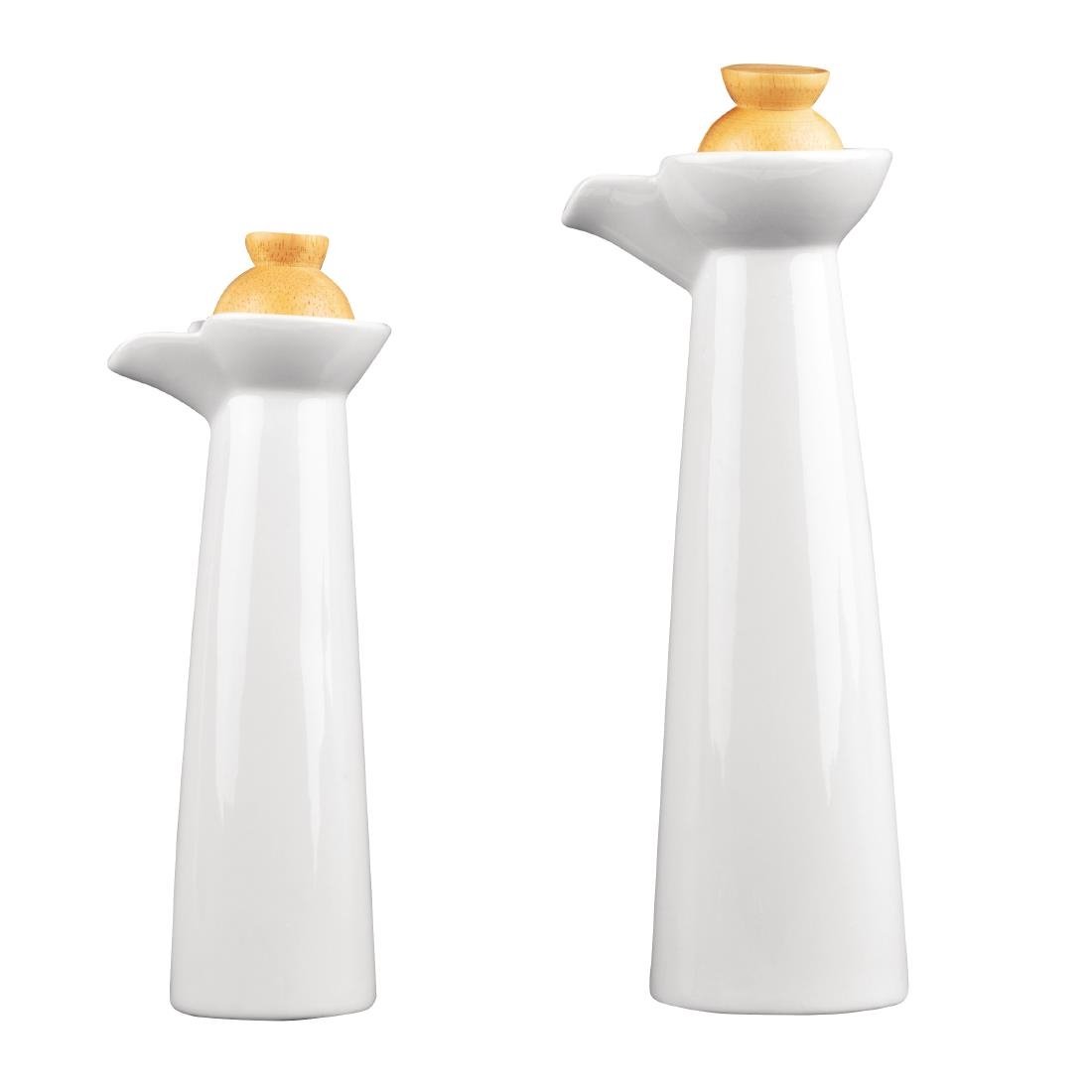 Olympia Whiteware Vinegar and Oil Bottle Set • PAS-CB705