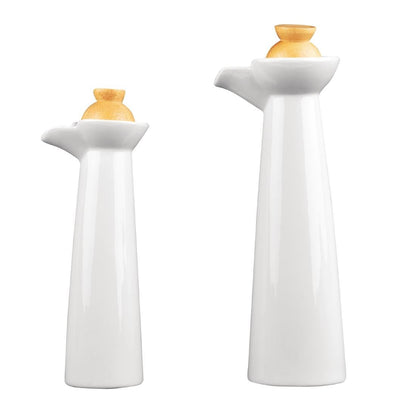 Olympia Whiteware Vinegar and Oil Bottle Set • PAS-CB705