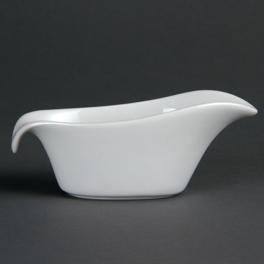 Olympia Whiteware Gravy Boat - 85ml 2.87fl oz (6 Pack) • PAS-CB707