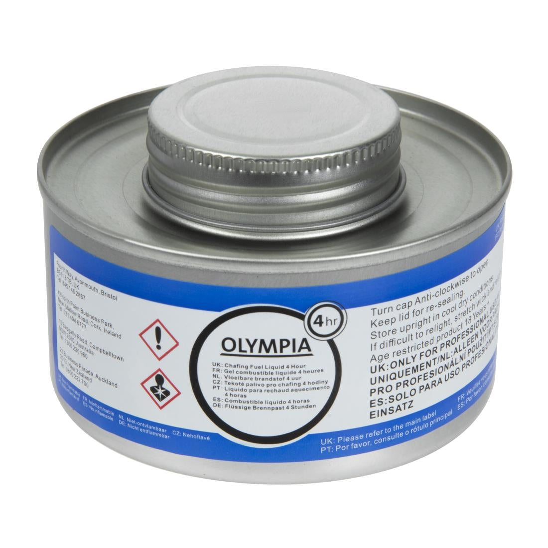 "Olympia Liquid Chafing Fuel With Wick 4 Hour (12 Pack)" • PAS-CB734