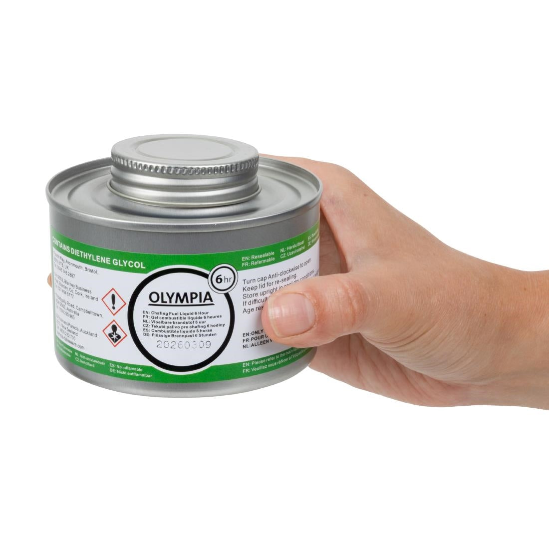 Olympia Liquid Chafing Fuel With Wick 6 Hour (12 Pack) • PAS-CB735