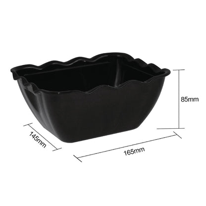 Olympia Kristallon Salad Bowls 750ml Black • PAS-CB757