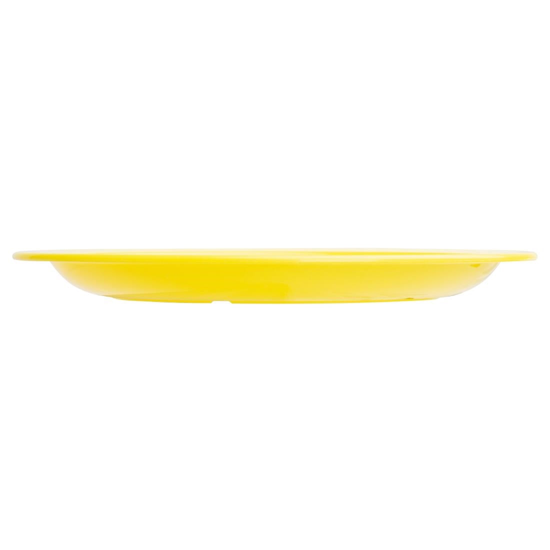 Olympia Kristallon Polycarbonate Plates Yellow 172mm (12 Pack) (Pack of 12) • PAS-CB763