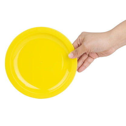 Olympia Kristallon Polycarbonate Plates Yellow 172mm (12 Pack) (Pack of 12) • PAS-CB763