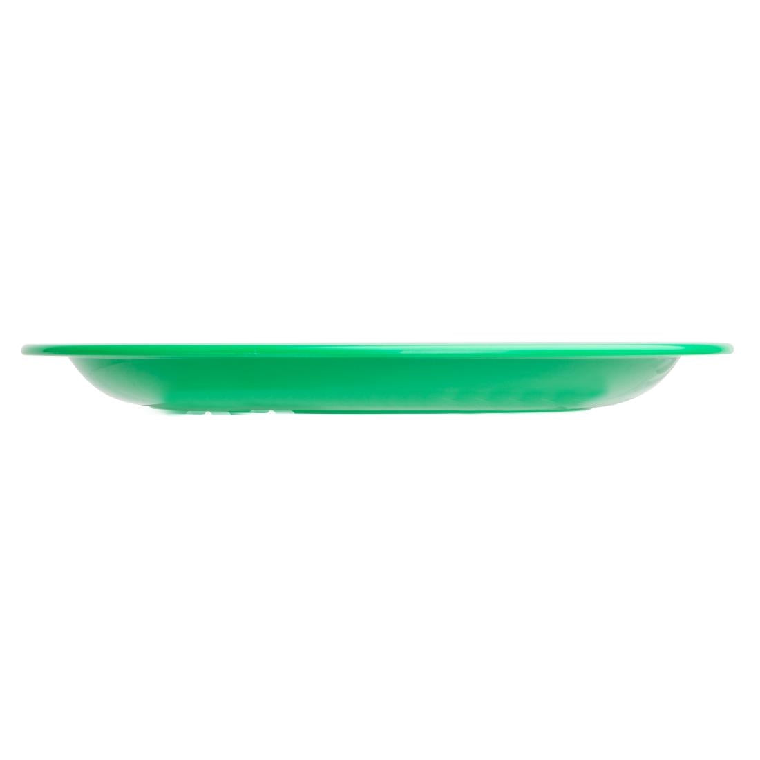 Olympia Kristallon Polypropylene Plates Green 174mm (12 Pack) (Pack of 12) • PAS-CB764