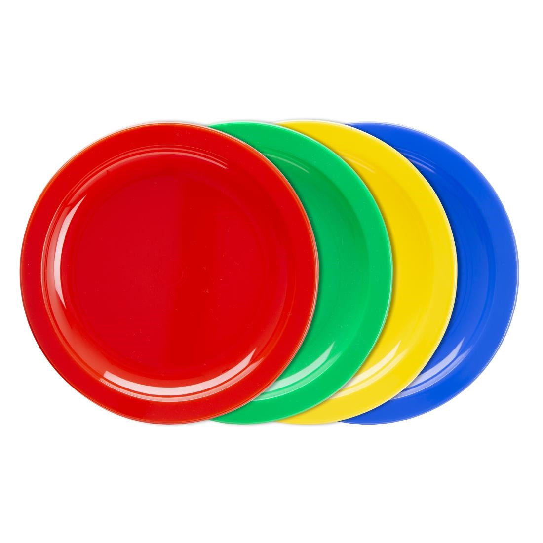 Olympia Kristallon Polypropylene Plates Green 174mm (12 Pack) (Pack of 12) • PAS-CB764