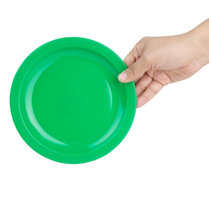 Olympia Kristallon Polypropylene Plates Green 174mm (12 Pack) (Pack of 12) • PAS-CB764