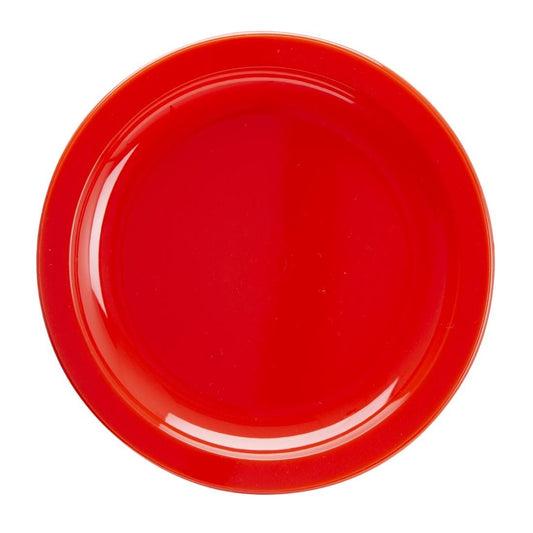 Olympia Kristallon Polypropylene Plates Red 174mm (12 Pack) (Pack of 12) • PAS-CB766