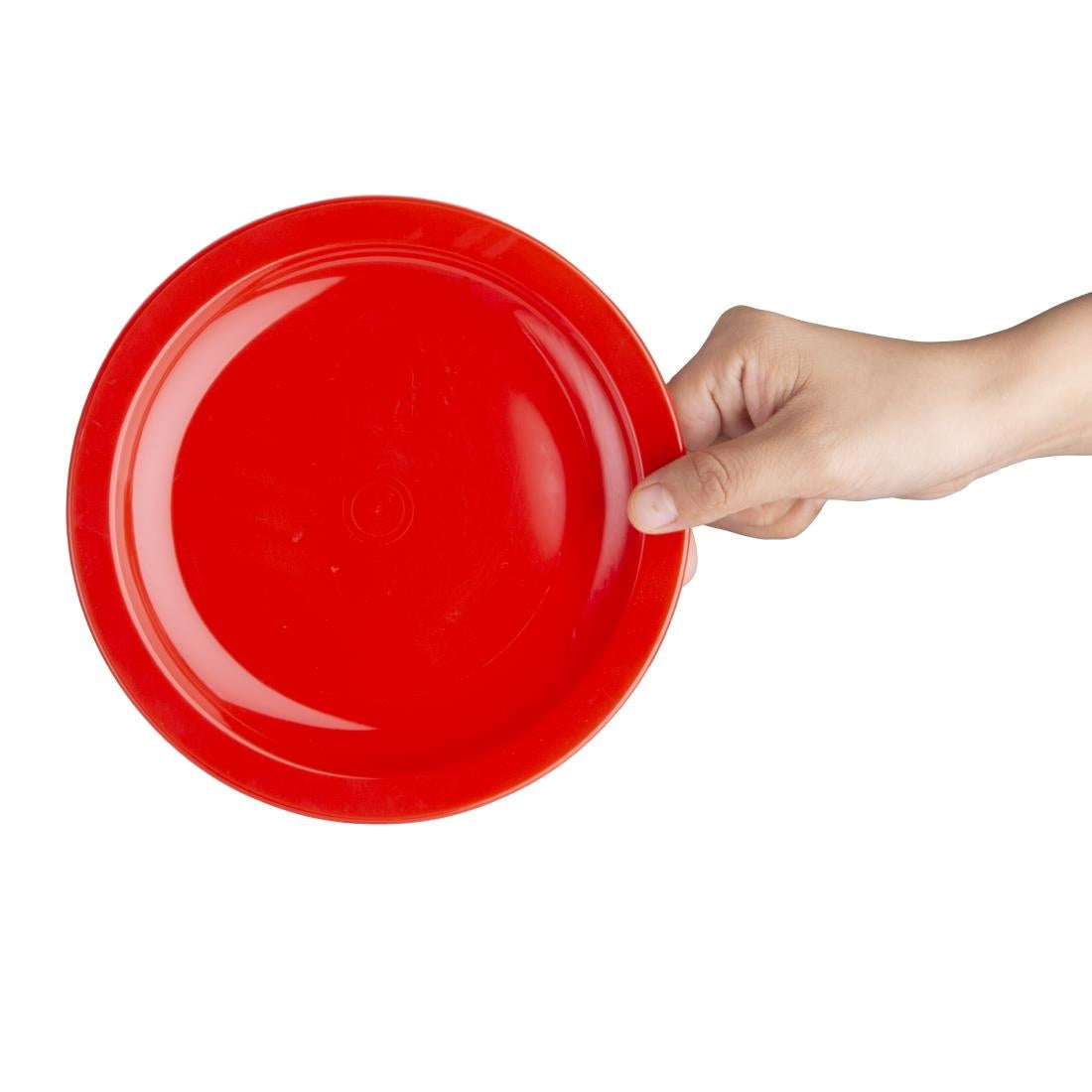 Olympia Kristallon PC Plate Red - 172mm 6 3/4" (12 Pack) • PAS-CB766