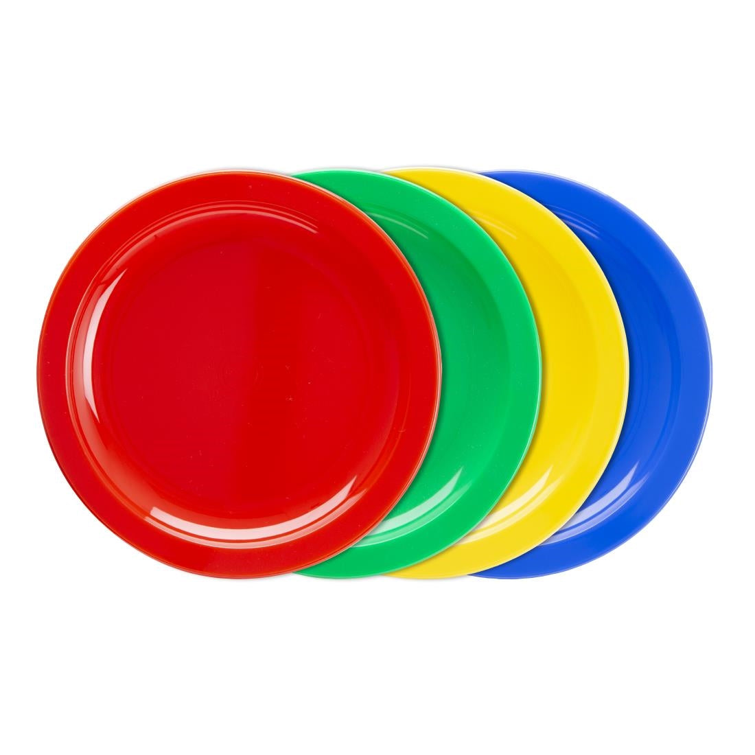 Olympia Kristallon PC Plate Red - 172mm 6 3/4" (12 Pack) • PAS-CB766