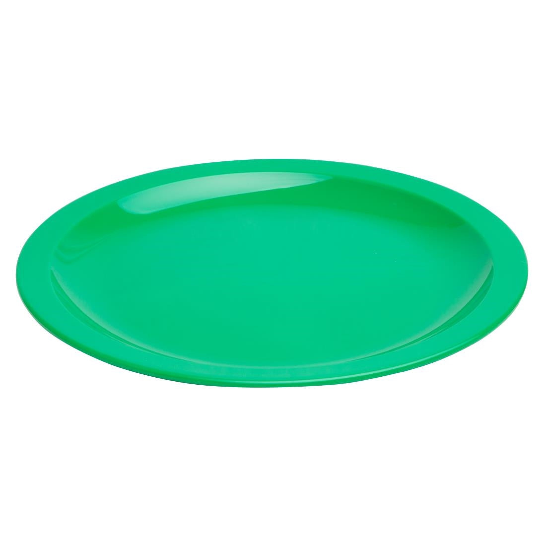 Olympia Kristallon PC Plate Green - 230mm 9" (12 Pack) • PAS-CB768