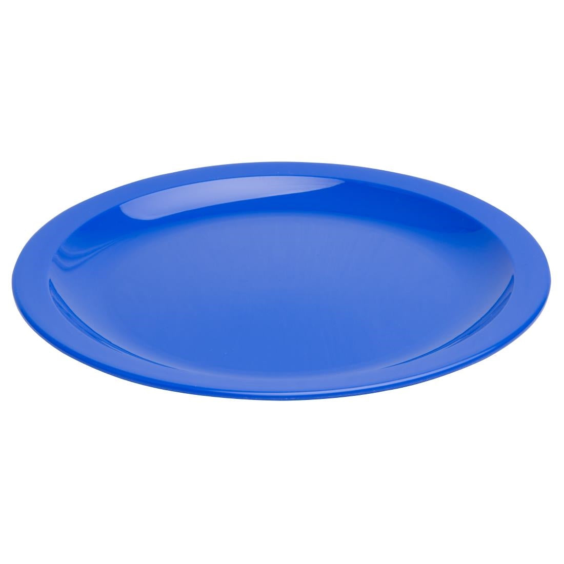 Olympia Kristallon Polypropylene Plates Blue 230mm (12 Pack) (Pack of 12) • PAS-CB769
