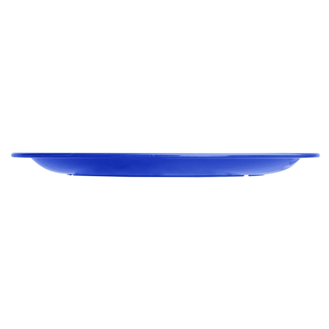 Olympia Kristallon Polypropylene Plates Blue 230mm (12 Pack) (Pack of 12) • PAS-CB769