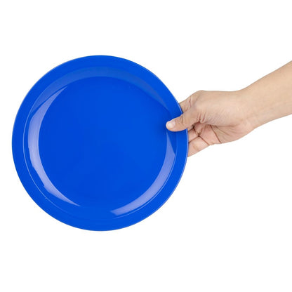 Olympia Kristallon Polypropylene Plates Blue 230mm (12 Pack) (Pack of 12) • PAS-CB769