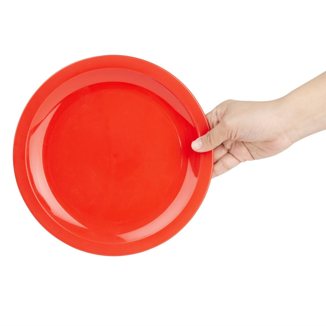 Olympia Kristallon PC Plate Red - 230mm 9" (12 Pack) • PAS-CB770