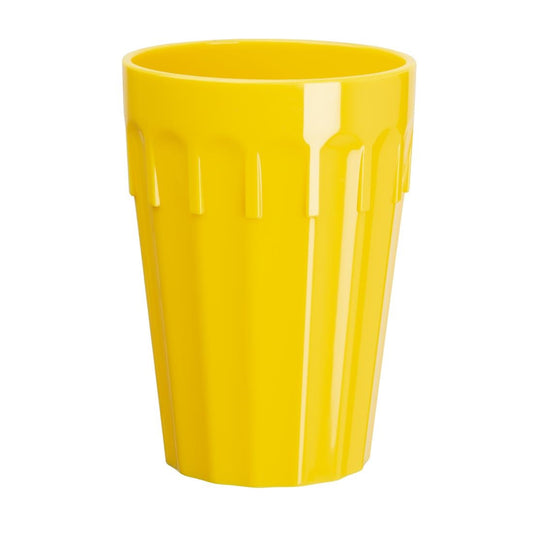 Olympia Kristallon Polypropylene Tumblers Yellow 253.8ml (12 Pack) (Pack of 12) • PAS-CB775